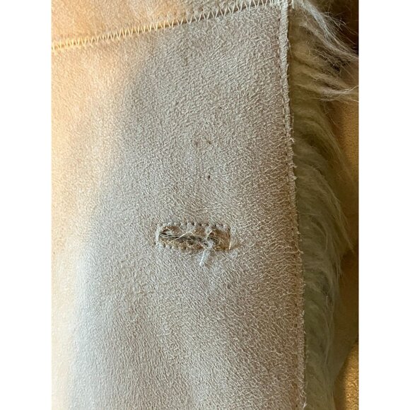 Y2K Cache Penny Lane Coat S Faux Fur Lined Faux Suede Microsuede Hippie Boho - Picture 9 of 11
